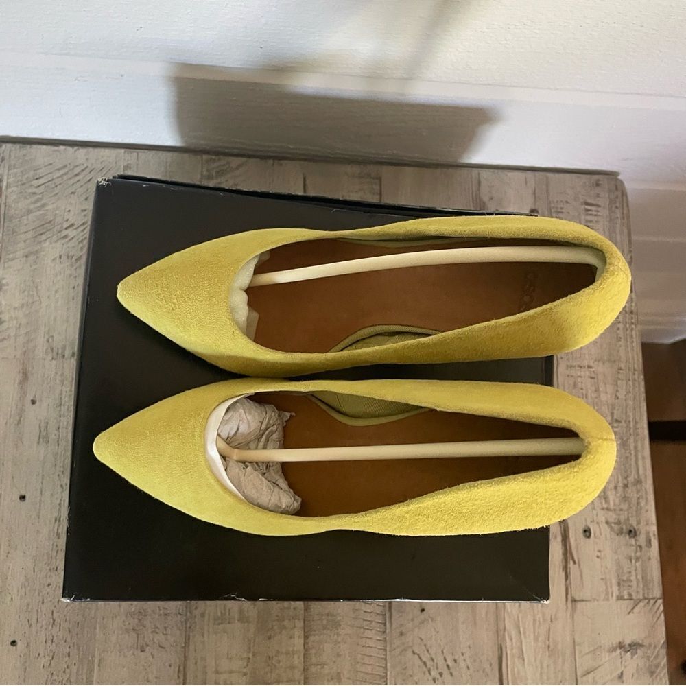 ASOS Lime Green Suede Pointed Toe High Heel Shoes Size 6 - Picture 5 of 13